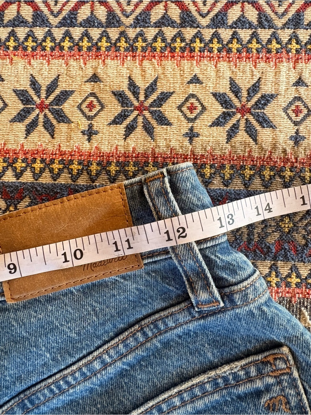 LIKE NEW Madewell The Perfect Vintage Wide Leg Crop Light Blue Denim Jeans 24P - Picture 8 of 12